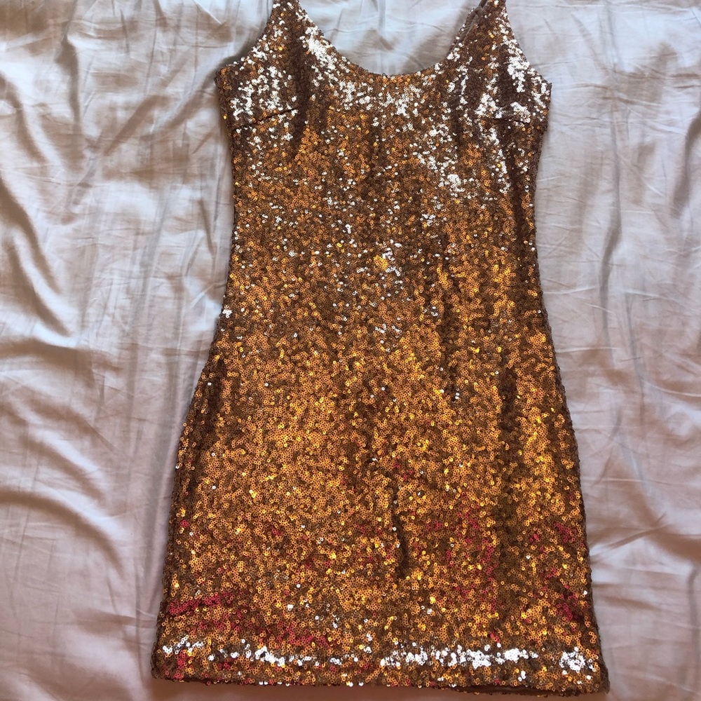 Fashion nova pink sparkly dress